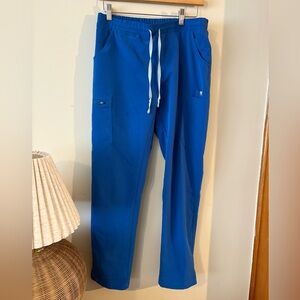 Figs Technical Collection Vibrant Blue Scrub pants size  Small